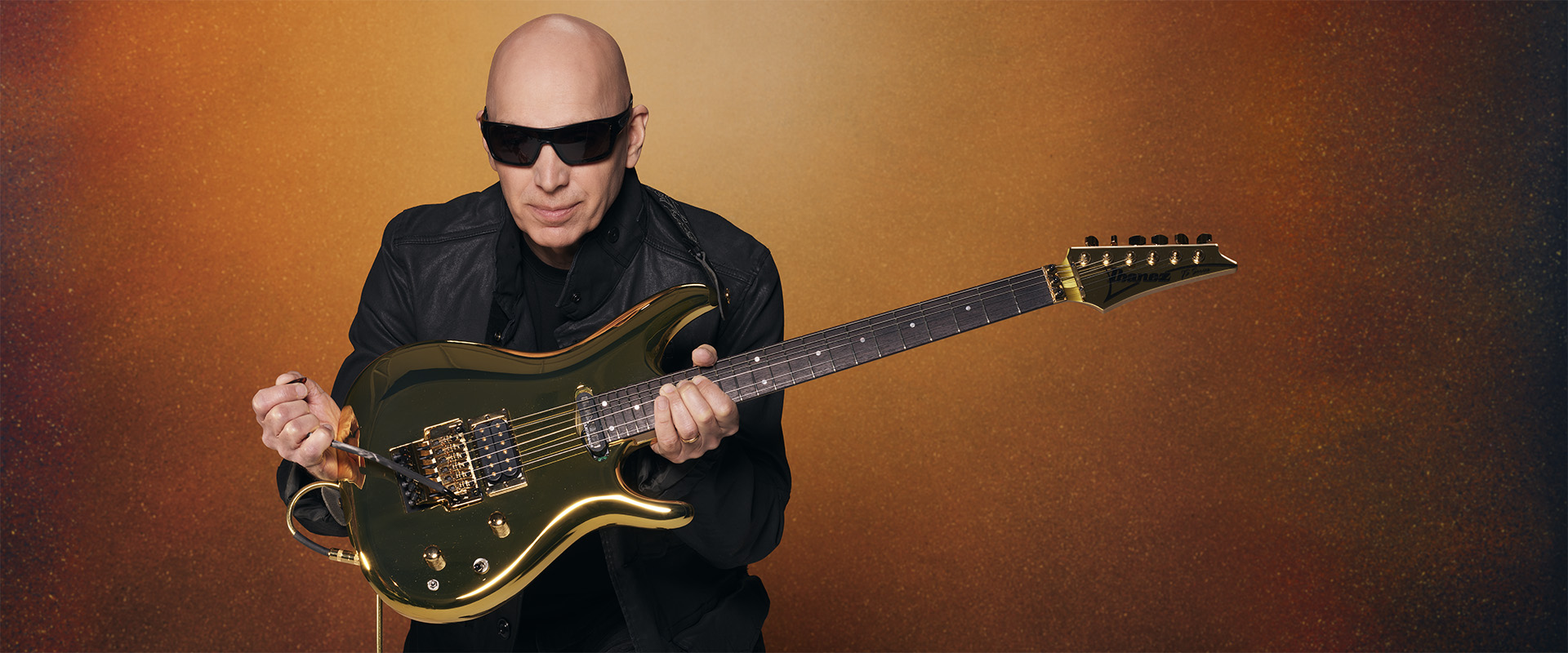 Joe Satriani, photographed by Larry DiMarzio