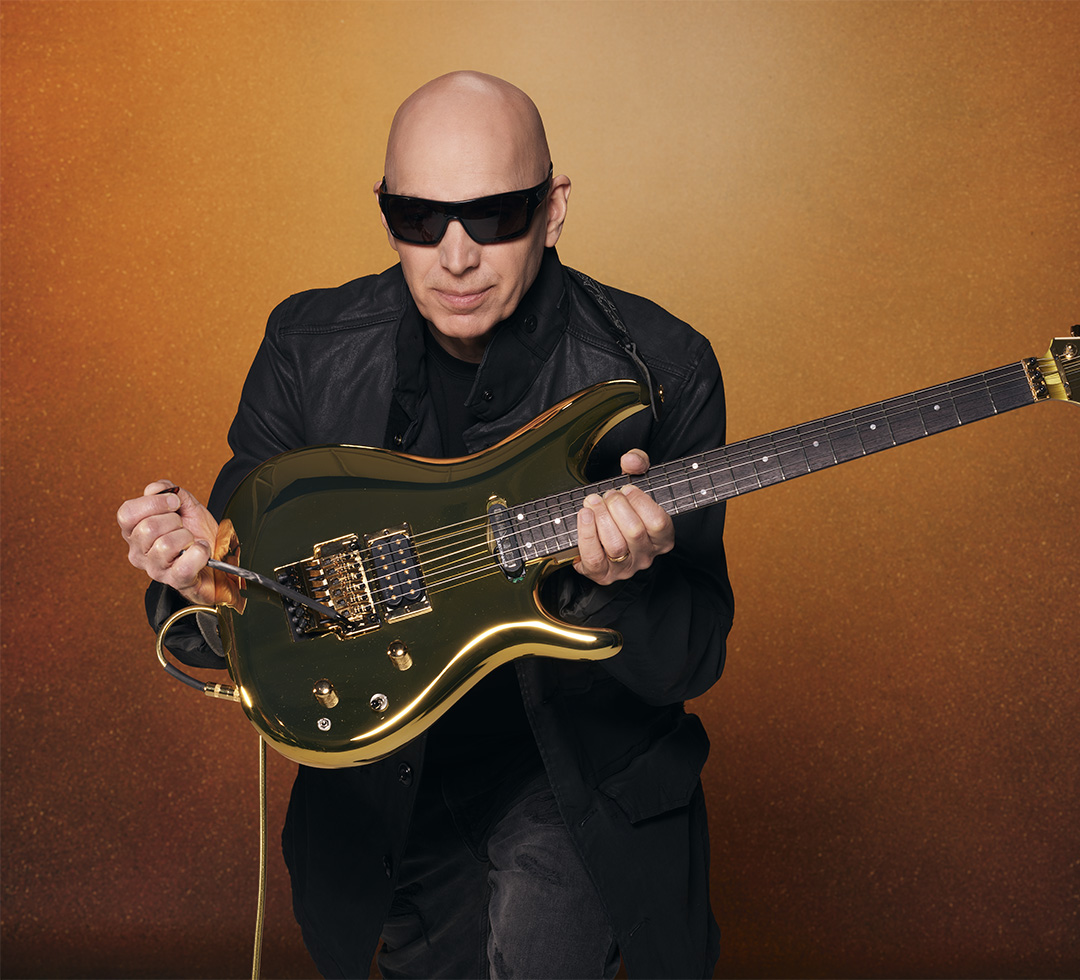 Joe Satriani, photographed by Larry DiMarzio