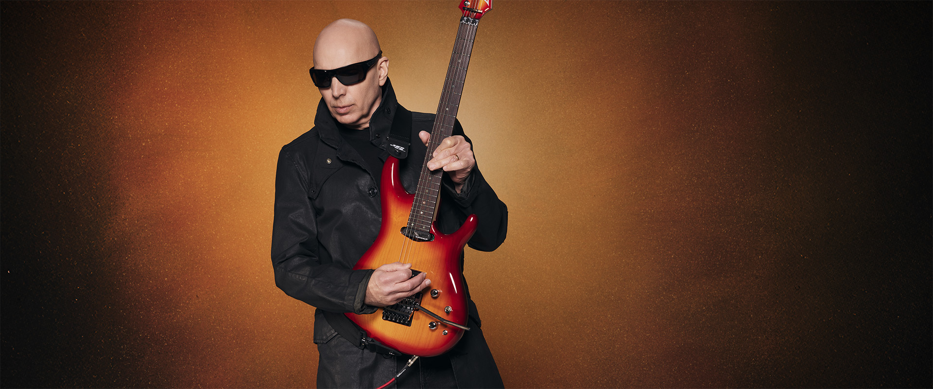 Joe Satriani, photographed by Larry DiMarzio
