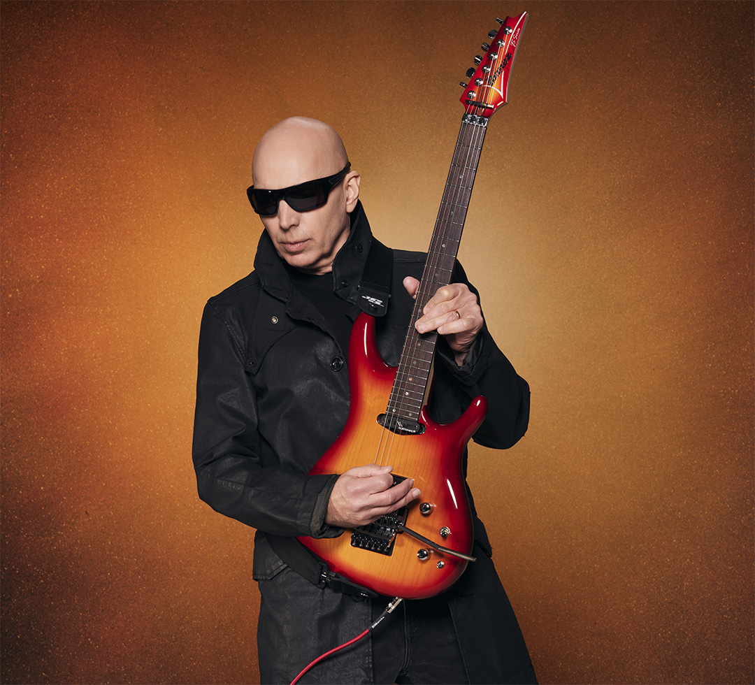 Joe Satriani, photographed by Larry DiMarzio