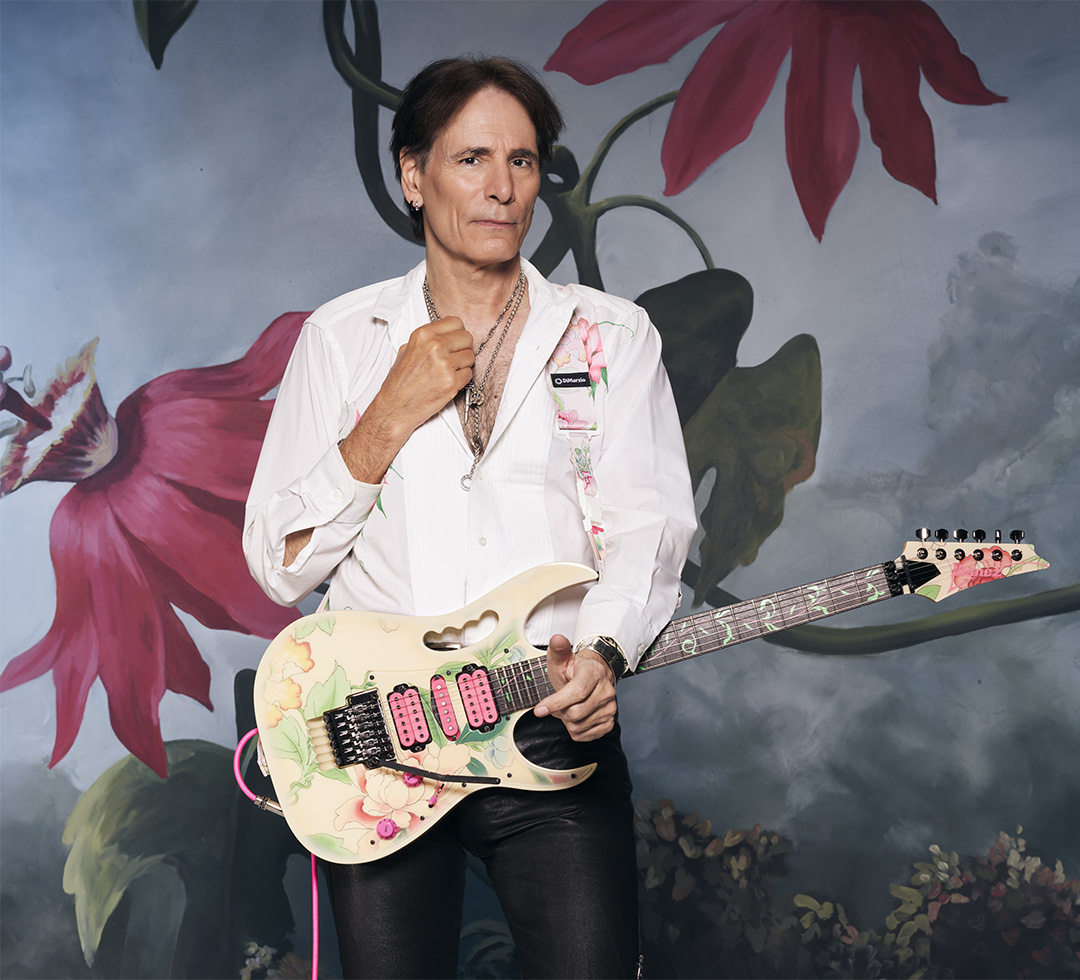 Steve Vai, photographed by Larry DiMarzio