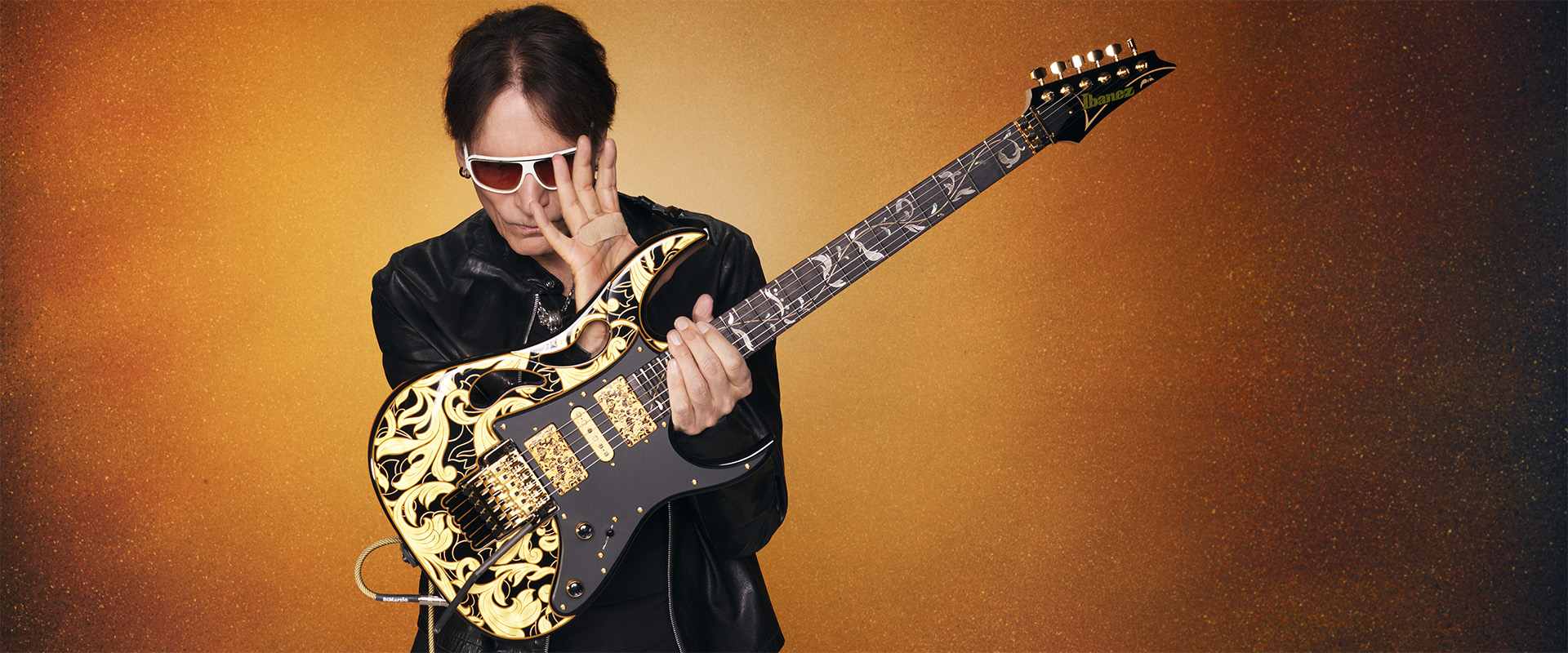 Steve Vai, photographed by Larry DiMarzio