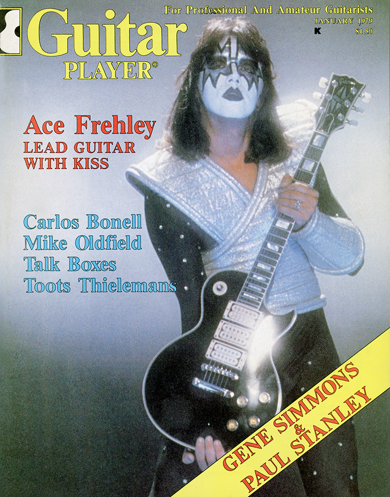 Ace Frehley on the January 1979 cover of Guitar Player magazine.