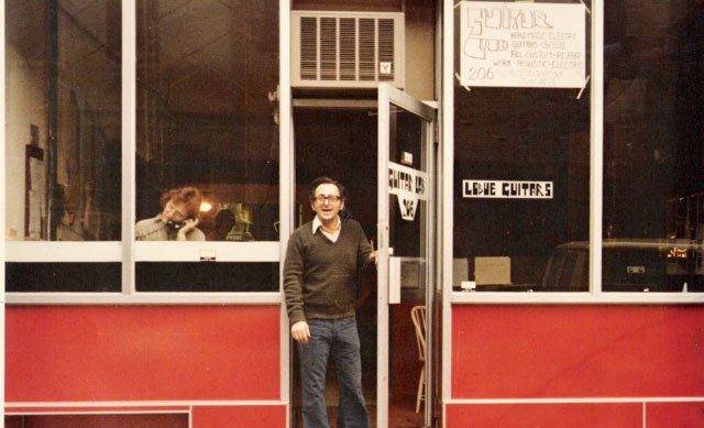 Steve Blucher (left) and Charlie LoBue (right) at the Thompson Street shop.