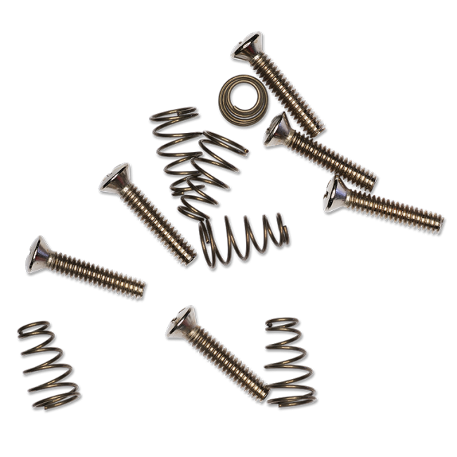 Vintage-Style Single-coil Mounting Hardware Kit - Chrome