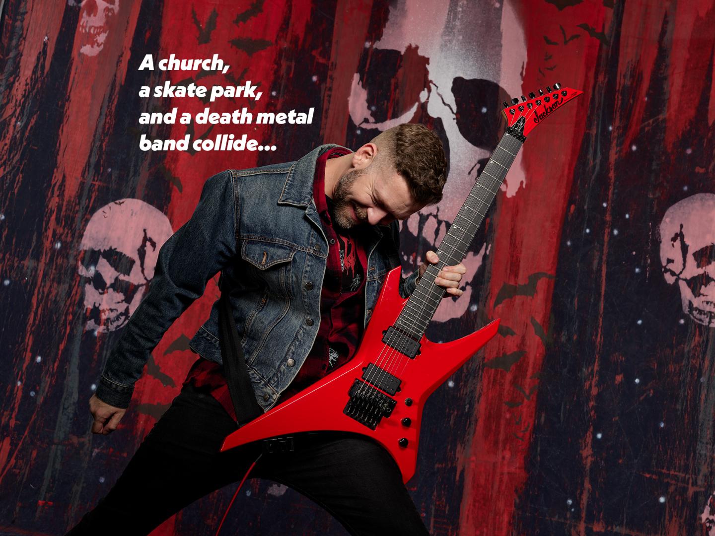 A church, a skate park, and a death metal band collide... Dave Davidson