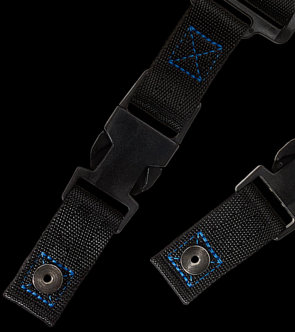 Cliplock® John Petrucci Signature Model - Blue Stitch