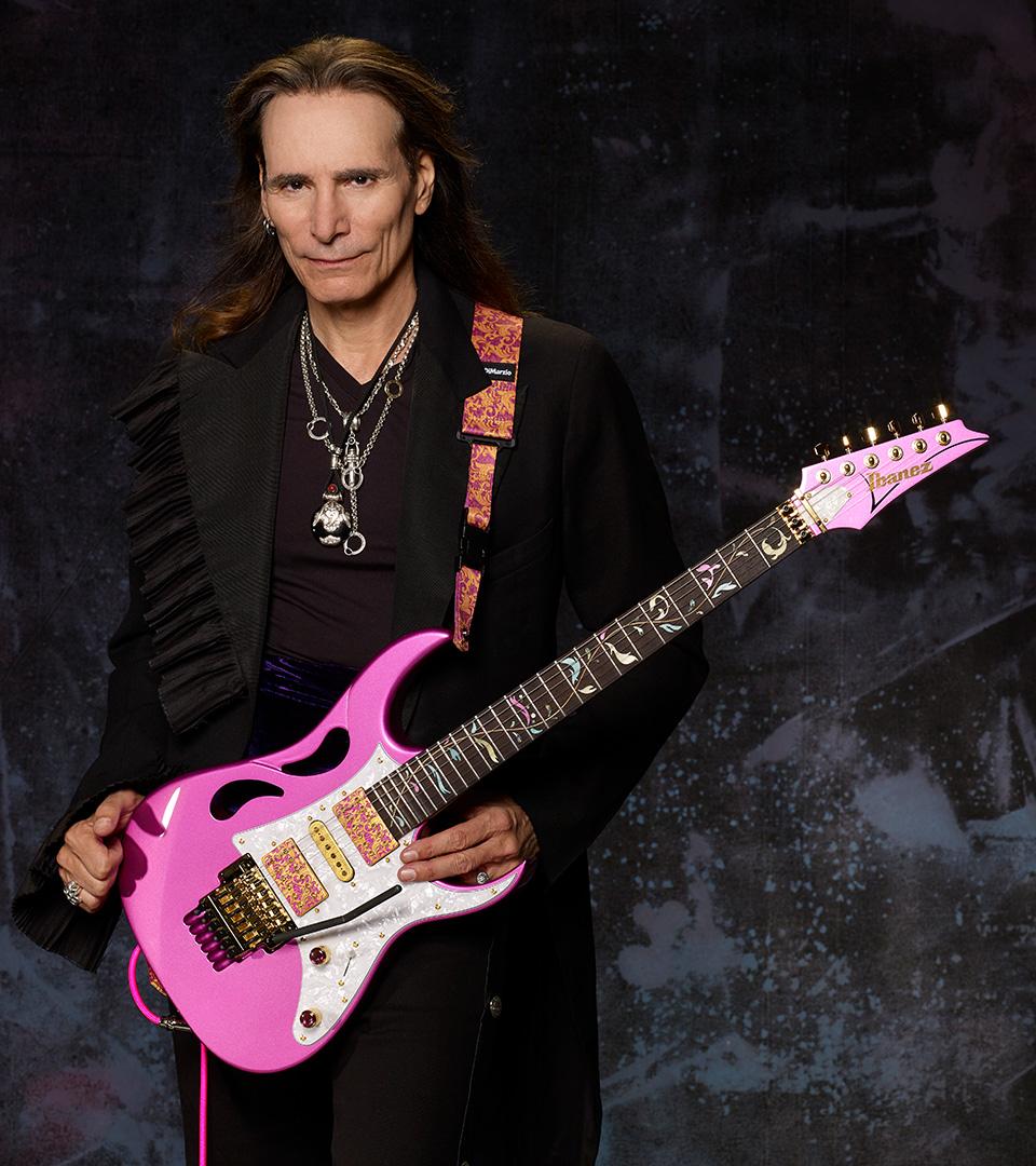 Steve Vai and the DiMarzio Pink Utopia Cliplock®