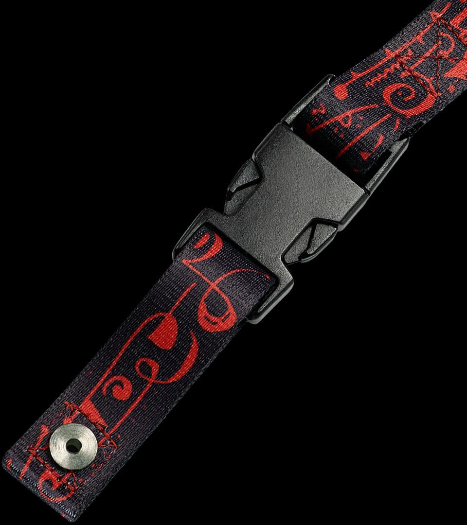 Steve Vai ClipLock® — Art Guitar Strap Black | DiMarzio