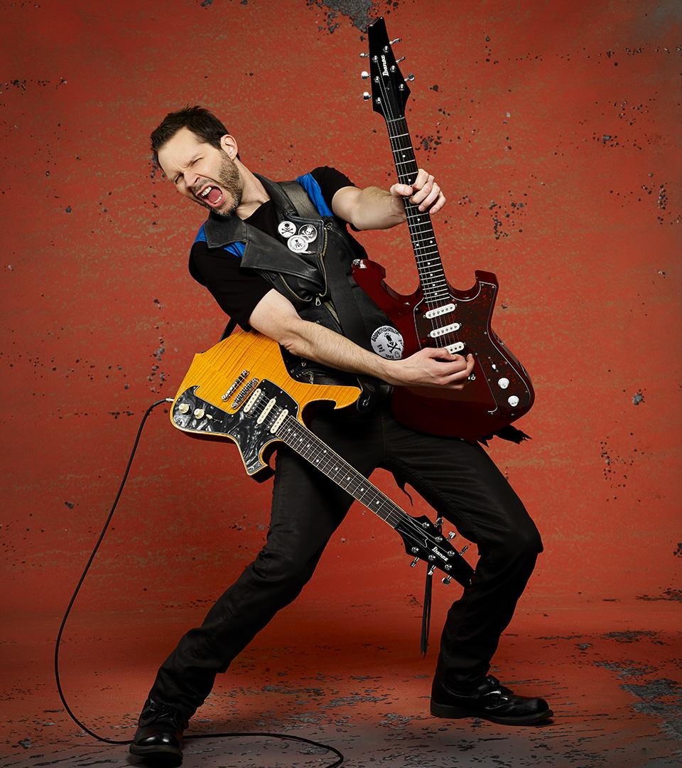 Paul Gilbert plays DiMarzio Custom Italian Leather Strap with Buckle