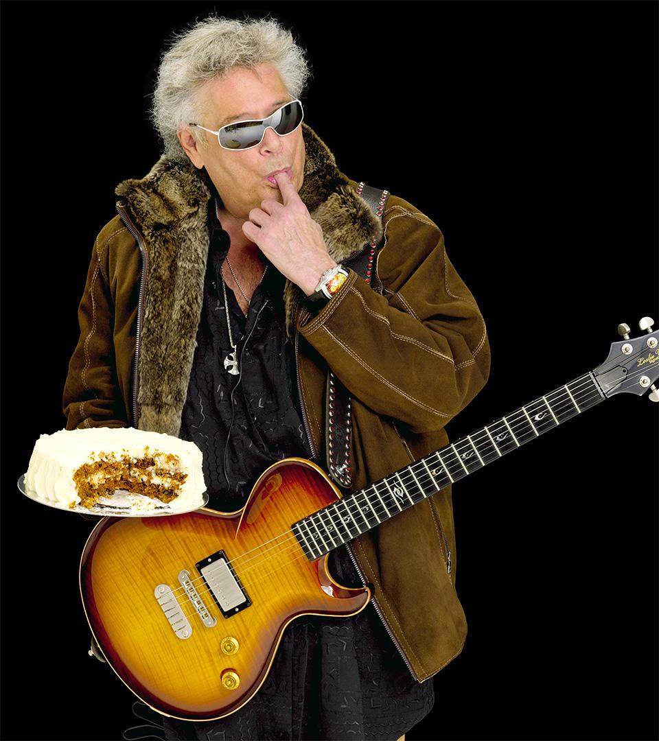 Leslie West with Custom Italian Leather Strap With Rhinestones