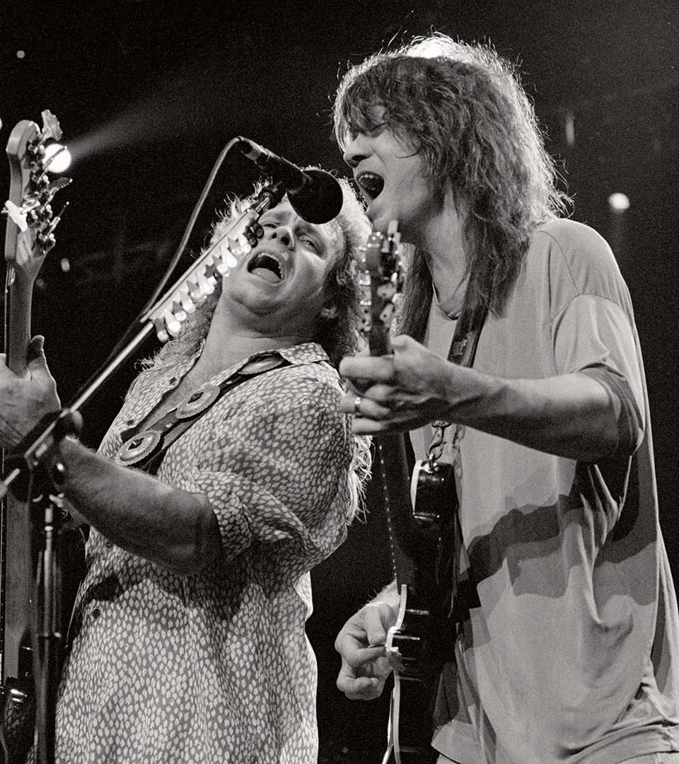 Edward Van Halen and Michael Anthony from Guitar Wizards by Larry DiMarzio