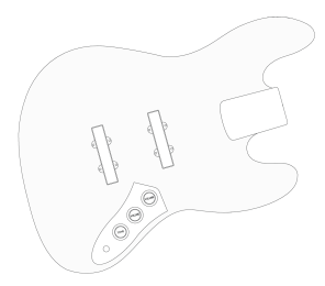 J Bass-style Wiring Diagrams